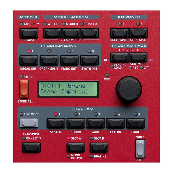 Nord Stage 2 EX HP76 76-Key Hammer Action Portable Keybed With LED Drawbars, E-G Key Range (NSTAGE2-EX-HP76)